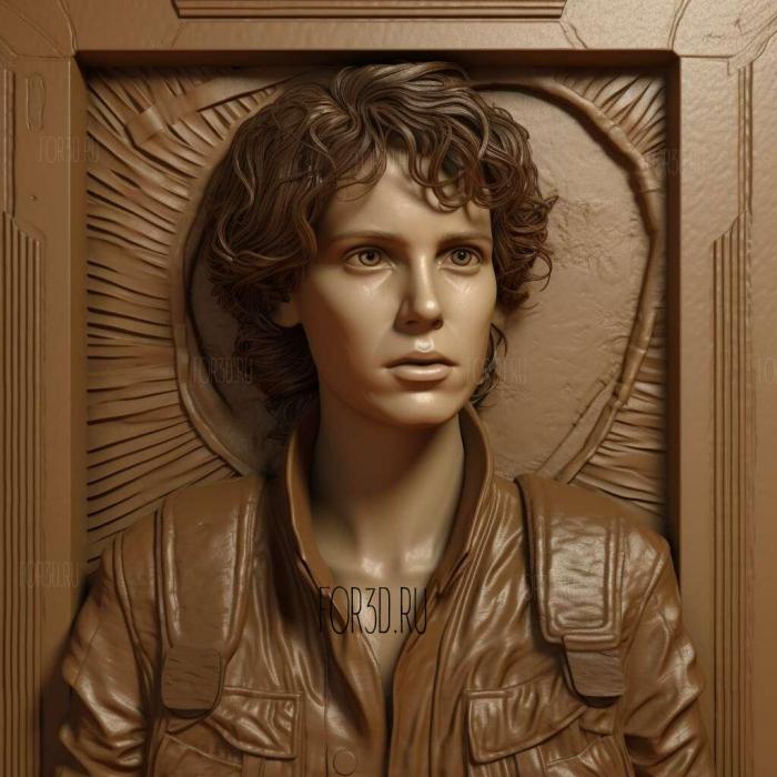 Ellen Ripley 2 stl model for CNC